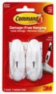 Wire Hooks Med Adhes 2Pk Comma