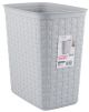 Wastebasket 3.4Gln Gray Weave