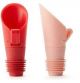 Wine Stopper/Pourer Pink&Red
