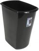 Wastebasket Black 10Gln Steril