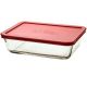 Bake Dish Rect 11Cup Red Lid