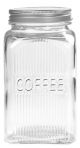 Coffee Canister Rib Glass 1250