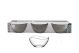 Snack Bowl Set/3 Clear Glass