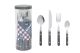 Cutlery Set/24 Grey Handle