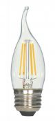 Bulb LED 4.5W Clear CA10 2Pk