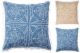Cushion 45cm Blue/Natural w/Fr