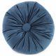 Cushion Blue Ruched Button 20c