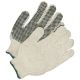 Glove Cotton Blk Dot Palm
