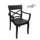 Chair w/Arm Rest D/Grey Plas