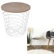 Side Table White Wire